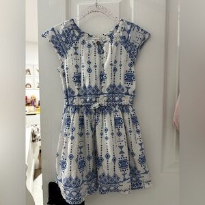 Carter's Blue and White Toddler Dress